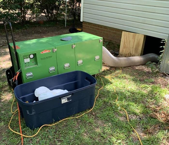 Air Duct Cleaning System set up outside preparing to clean the ducts at a home in Newberry, SC