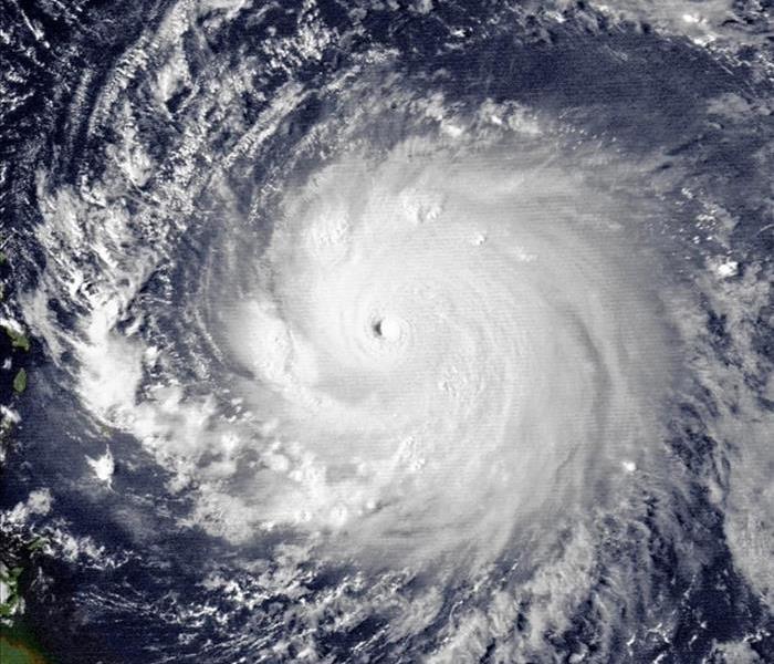 Hurricane Hugo Satellite  image over the Atlantic Ocean