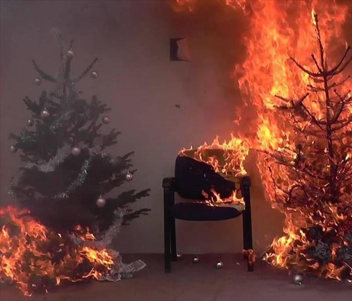 Christmas Tree demo fire 