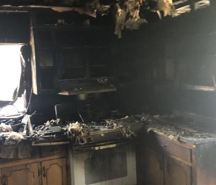 Aftermath of a kitchen fire in Newberry, SC