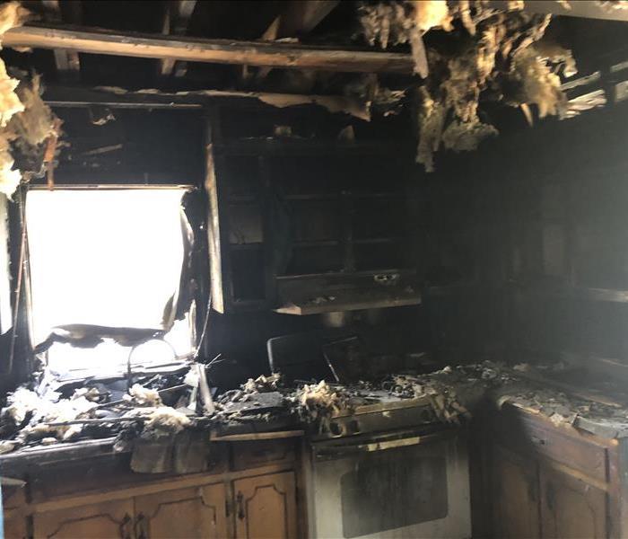 Aftermath of a kitchen fire in Newberry, SC